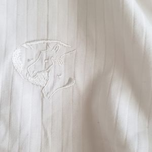 White Show Shirt With Stock